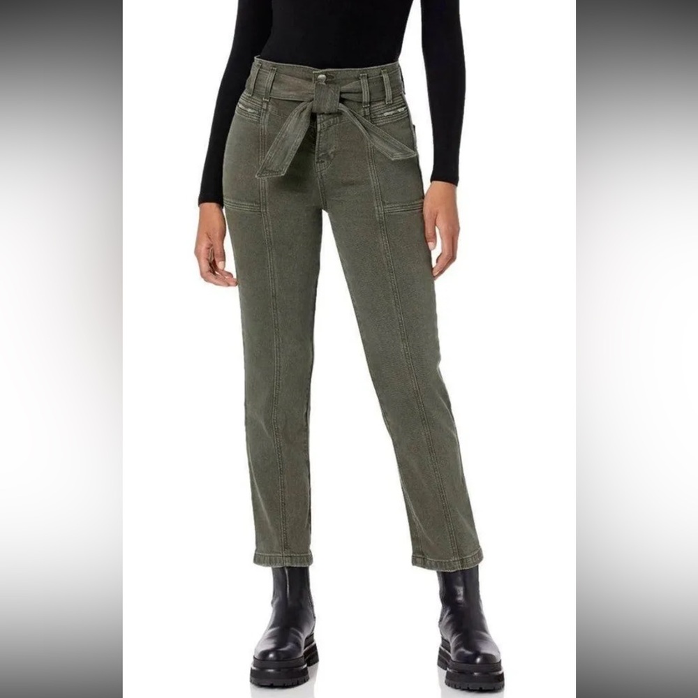 Hudson Utility Rifle Green Straight‎ Ankle Jeans size 28
